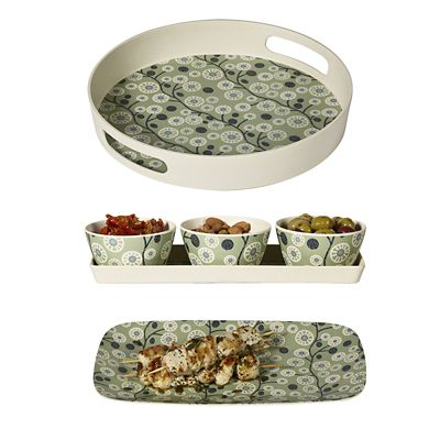 Lakeland Cherry Flower Bamboo Serving Set image(1)