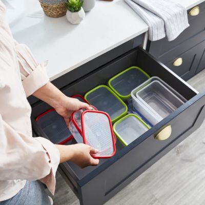 Lakeland 3pc Colour Match Lidded Food Storage Containers 1L image(2)