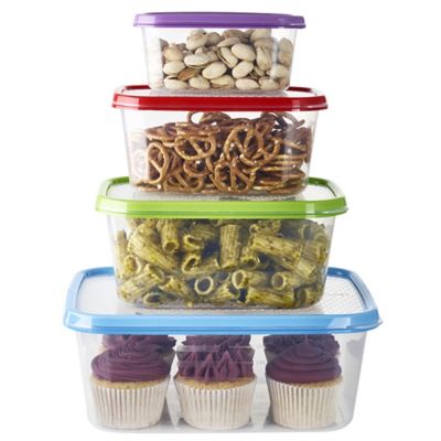 Lakeland 4pc Colour Match Lidded Food Storage Containers Set image(3)