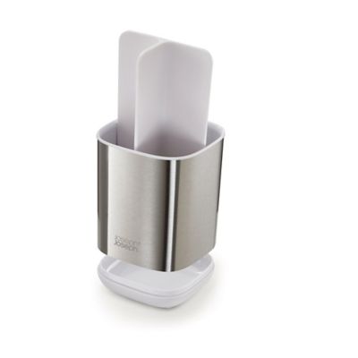 Joseph Joseph EasyStore Steel Toothbrush Caddy White - (Image 3)