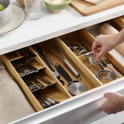 Joseph Joseph Drawerstore Bamboo Compact Cutlery & Utensil Organiser image(2)