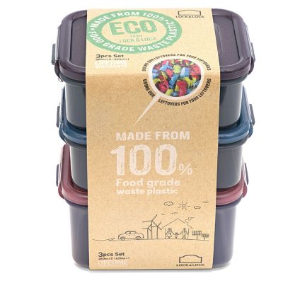 LocknLock Eco Oblong Food Storage Containers – 3-Piece Set  image(2)