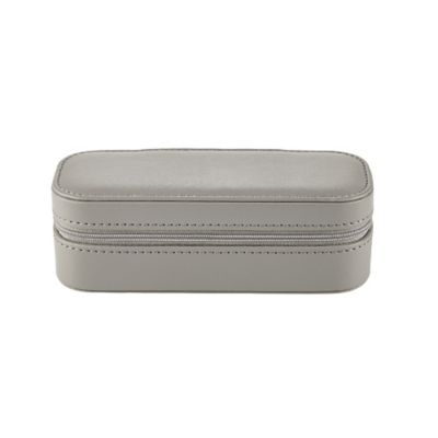 Dark Grey Faux Leather Travel Jewellery Case image(4)