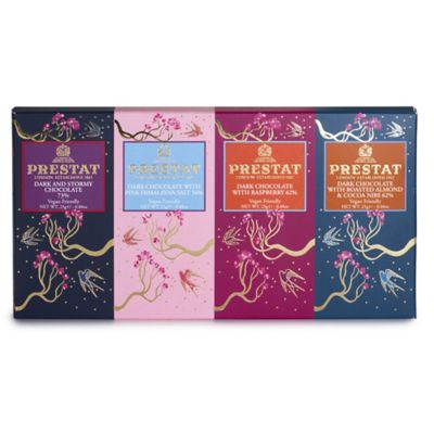 4 Prestat Mini Vegan Dark Chocolate Bars 100g Lakeland