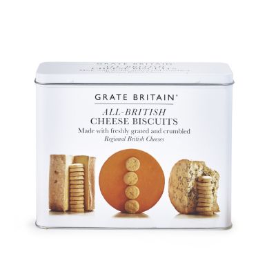 The Fine Cheese Co. Grate Britain All-British Cheese Biscuits Tin – 300g image(1)