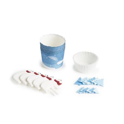 PME Polar Bear Cupcake Cases and Toppers Kit – Pack of 6 image(3)