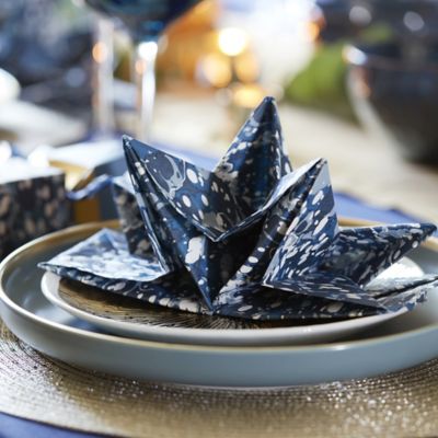 12 Lakeland Pre-Folded Marbled Napkins image(2)