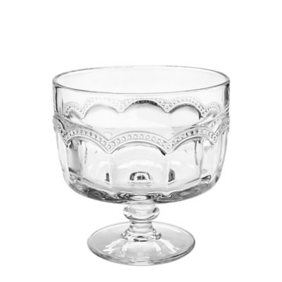 Artland Pearl Ridge Large Glass Footed Trifle Bowl 20cm Dia. image(2)