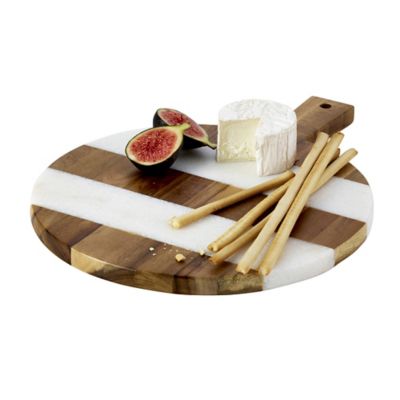 Marble and Acacia Serving Platter Tray Lakeland