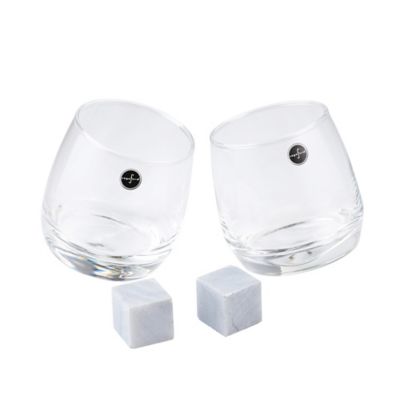 2 Rocking Tumblers with Whisky Stones Gift Set image(3)