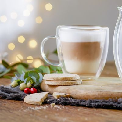 2 Lakeland Double-Walled Glass Cups 300ml image(2)