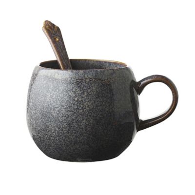 Lakeland Hug Mug with Spoon Blue 400ml image(1)