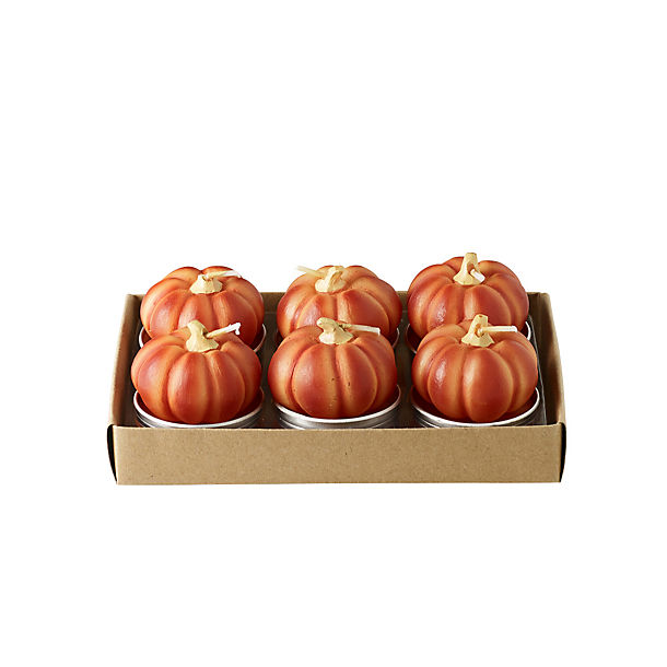 Lakeland Pumpkin Tealights – Pack of 6 image(1)