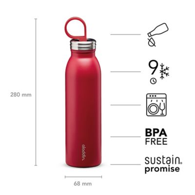 Aladdin Thermavac Stainless Steel Water Bottle Cherry Red 550ml image(5)