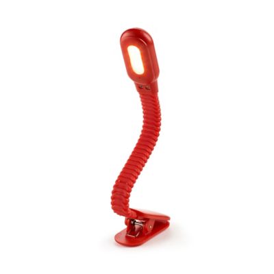 Kikkerland Rechargeable Clip Book Reading Light Red image(2)