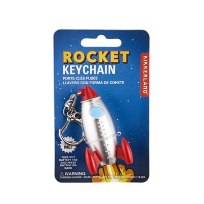 Kikkerland Rocket Keychain Key Ring image(2)