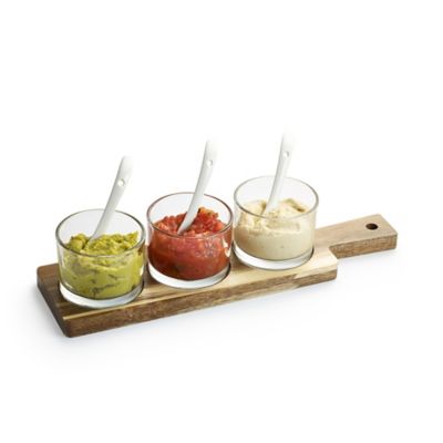 Lakeland Glass Serving Trio with Wooden Paddle image(4)