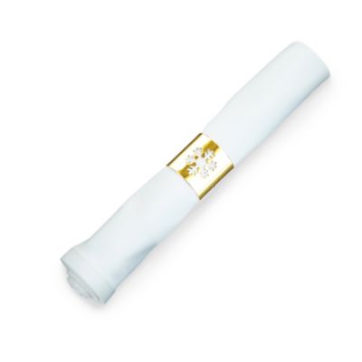 4 Gold Snowflake Napkin Rings image(3)