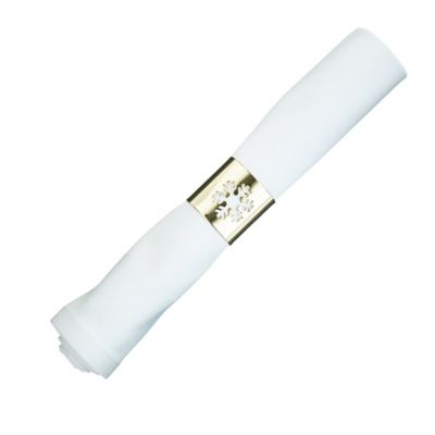 4 Gold Snowflake Napkin Rings image(6)