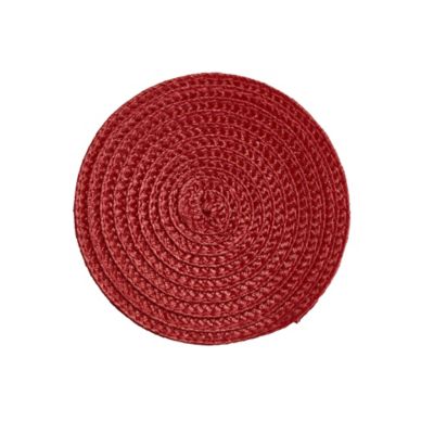4 Ribbed Red Coasters image(2)