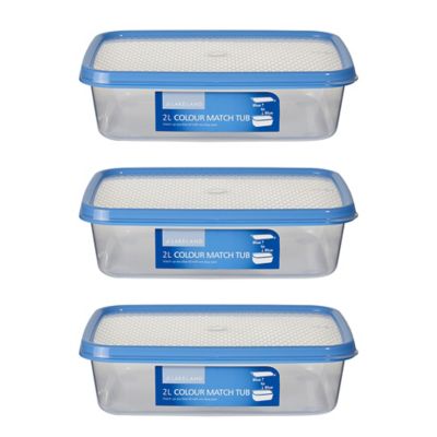 Colour Match Lidded Food Storage Containers 2L x 3 image(1)