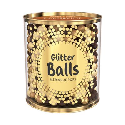 Flower & White Chocolate-coated Meringue Glitter Balls 150g image(1)