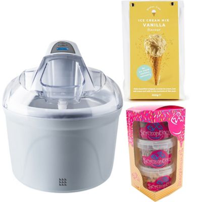 Digital Ice Cream Maker Vanilla Mix Bundle Lakeland