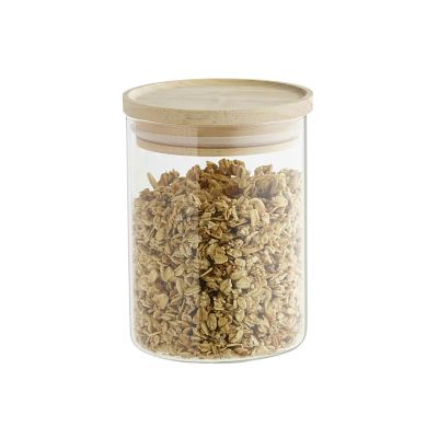 Lakeland 600ml Glass Storage Jar with Bamboo Lid Lakeland