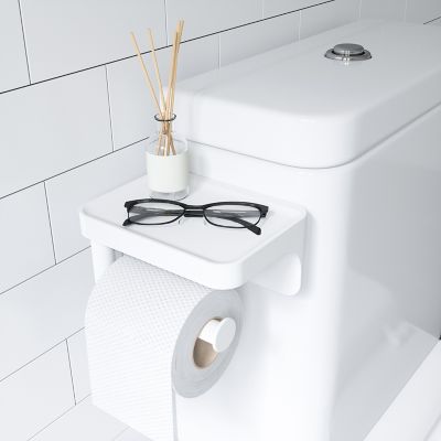 Umbra Flex Sure-Lock Suction Toilet Roll Holder with Shelf - (Image 2)