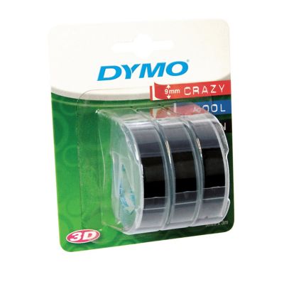 DYMO Embossing Label Maker Tape – Set of 3 Black  image(3)