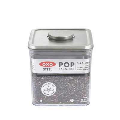 OXO Good Grips Steel Pop Square Food Storage Container 2.6L image(2)
