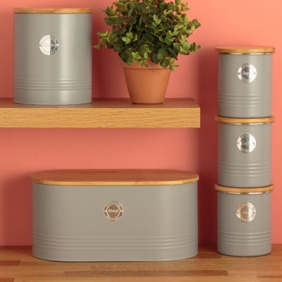 Typhoon Living Coffee Storage Canister – Putty Grey 1L image(4)