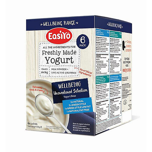 EasiYo Wellbeing Variety Pack Yoghurt Mix x 6 image(1)