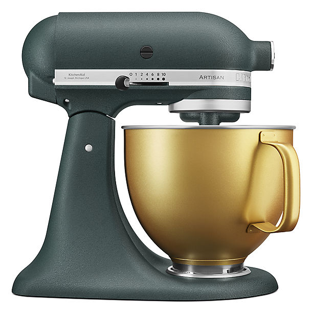KitchenAid Artisan 4.8 Litre Stand Mixer Pebbled Palm Gold Bowl Limited Edition image(1)