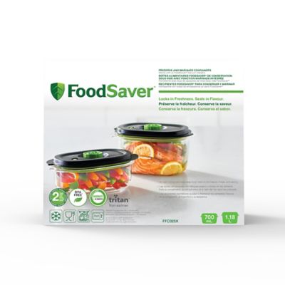 2 FoodSaver Containers 700ml and 1.2 Litre image(5)