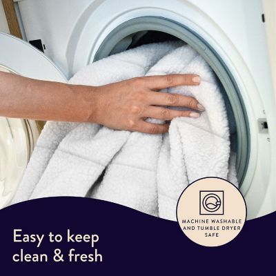 Double Dual Control Dreamland Scandi Heated Sherpa Underblanket Full Bed 16696 image(5)