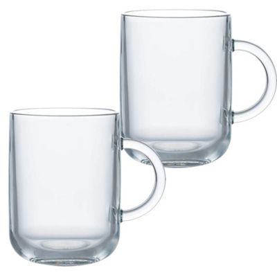 2 Ravenhead Glass Mugs 310ml Lakeland