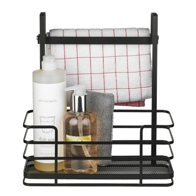 Lakeland Black Mesh Metal Over-Door Cupboard Organiser - (Image 3)