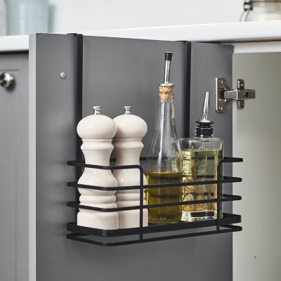 Lakeland Black Mesh Metal Over-Door Cupboard Organiser image(6)