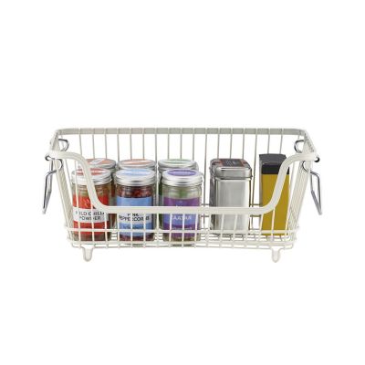 Lakeland Small Multi-Purpose Stackable Wire Storage Basket – Cream image(3)