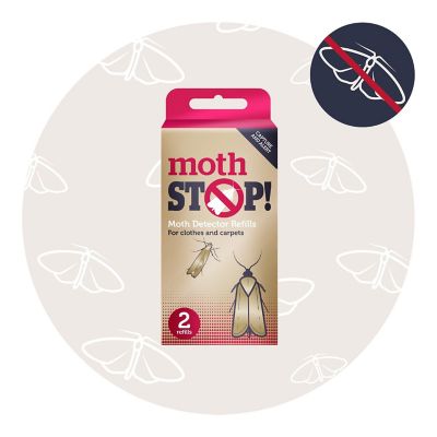 2 Moth Stop Clothes and Carpet Moth Detector and Trap Refills image(4)