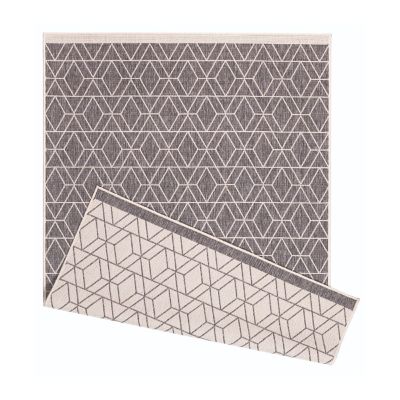 Likewise Matting Duo Weave Large Reversible Indoor Outdoor Rug – Grey 230 x 160cm image(1)