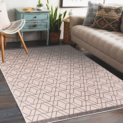 Likewise Matting Duo Weave Large Reversible Indoor Outdoor Rug – Grey 230 x 160cm image(2)