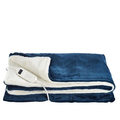 Lakeland Sherpa Electric Heated Throw Teal image(3)