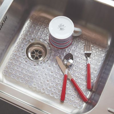 KitchenCraft Clear PVC Sink Mat 35 x 28cm image(2)