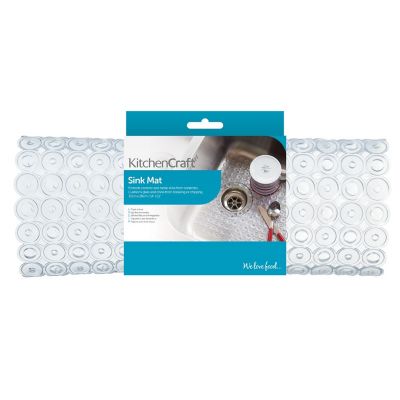 KitchenCraft Clear PVC Sink Mat 35 x 28cm image(3)