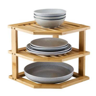 Lakeland Bamboo Corner Shelf image(2)