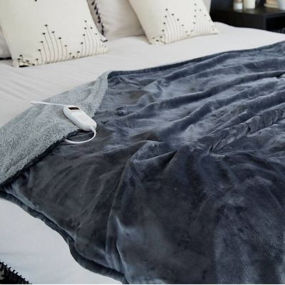 StaySnug Sherpa XL Heated Throw Charcoal image(3)