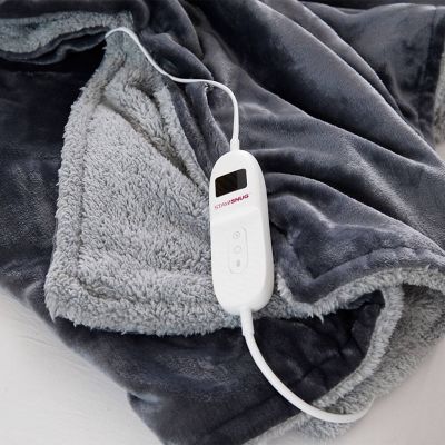 StaySnug Sherpa XL Heated Throw Charcoal image(4)