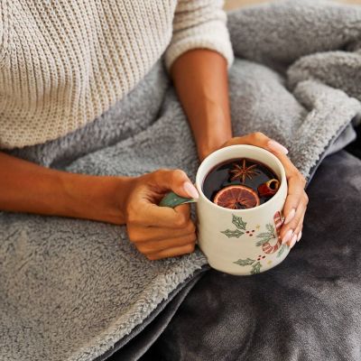 StaySnug Sherpa XL Heated Throw Charcoal image(5)